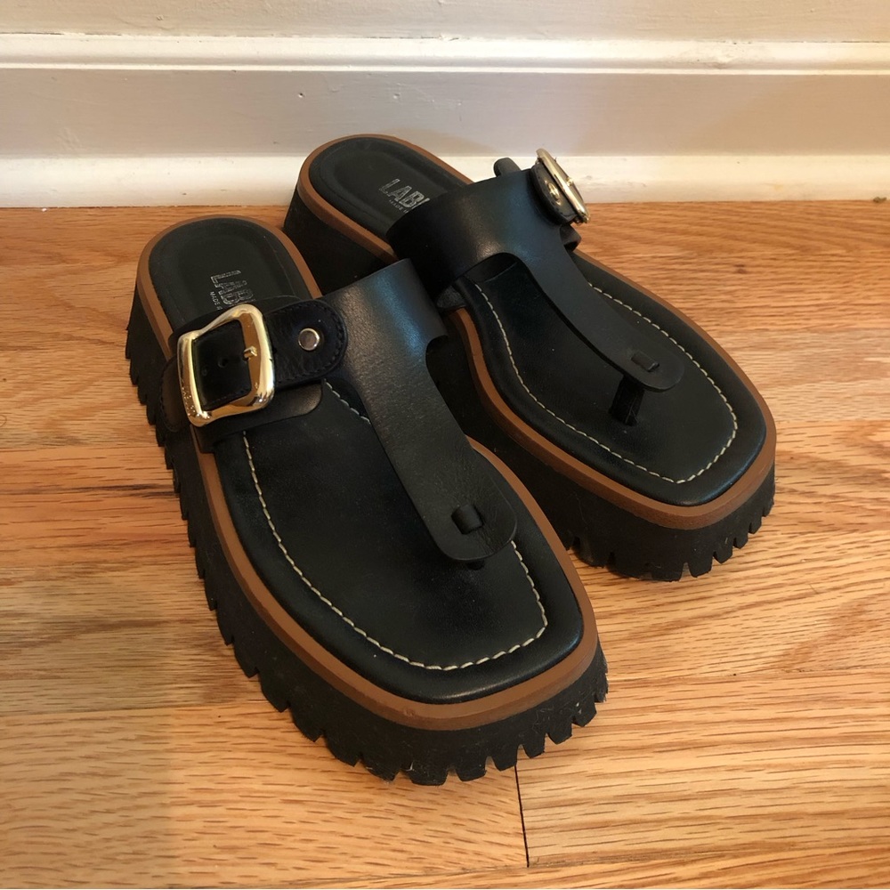 Labucq Trek Sandal in Nero EU 7